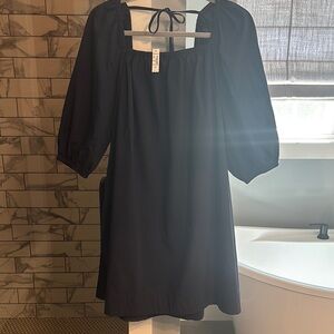 Madewell Black Long Sleeve Dress